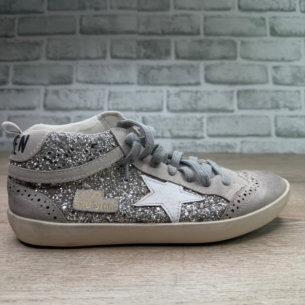 Golden Goose Mid Star Glitter Sneakers 39